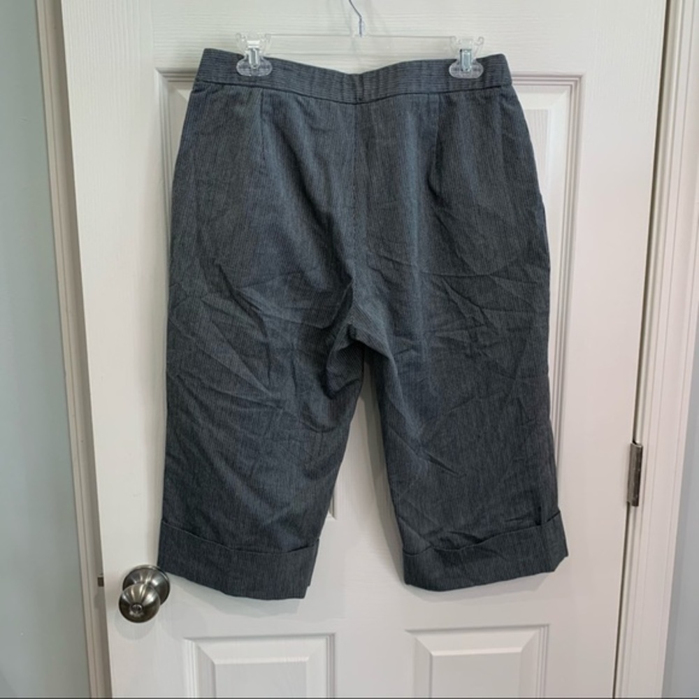 Kim Rogers long‎ shorts crop capris black & white - Picture 5 of 5
